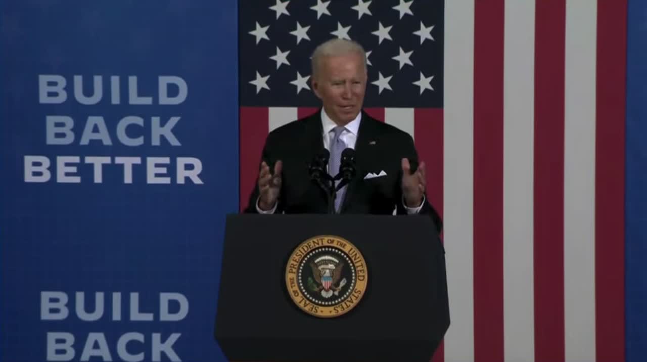 Biden: “The cost the Build Back Better bill ... is zero, zero, zero...”