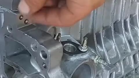 Installation of small engine parts