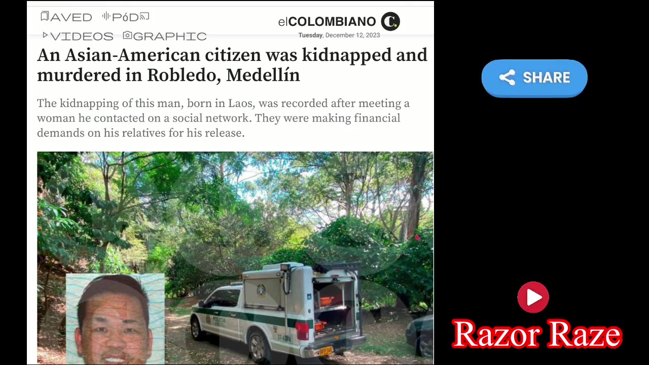 American Tourist Found Dead In Medellin After Date With Woman He Met Online | Colombia