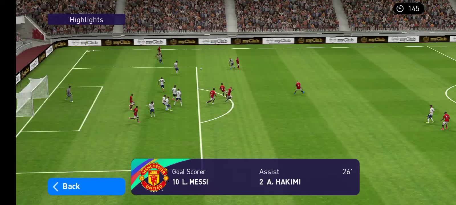 Messi Destroying My Friend PES Online Match.