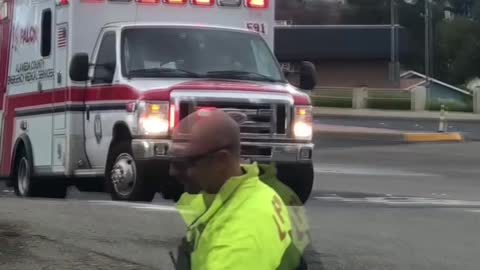 Lady Rescued after Being Trapped in Clothing Donation Bin