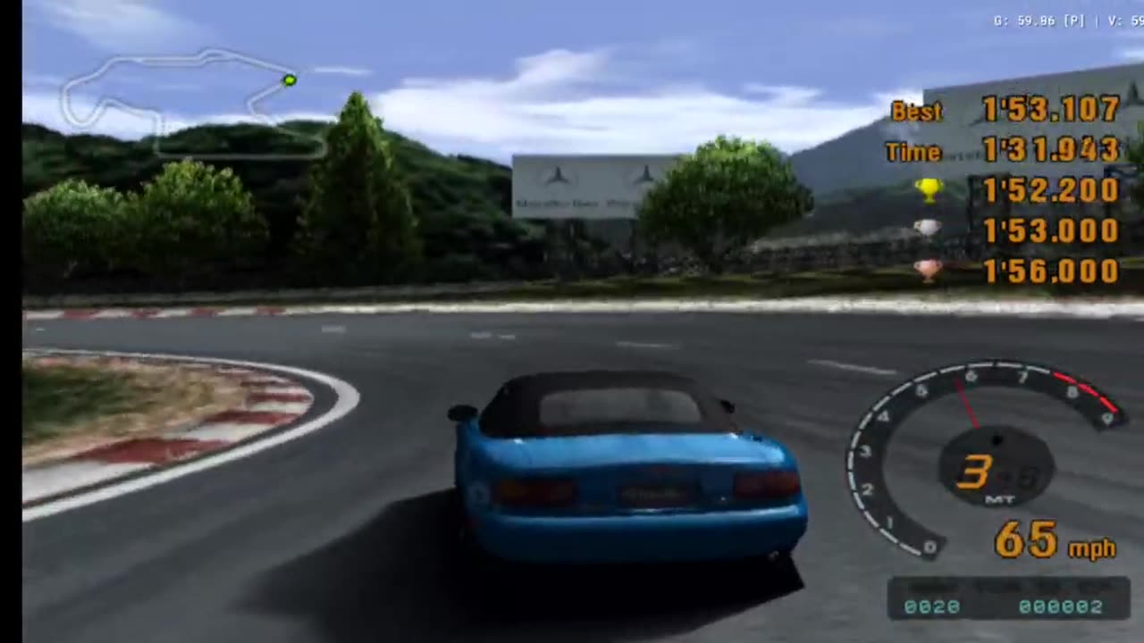 Gran Turismo 3 - License Test S-3 FInal Try(AetherSX2 HD)