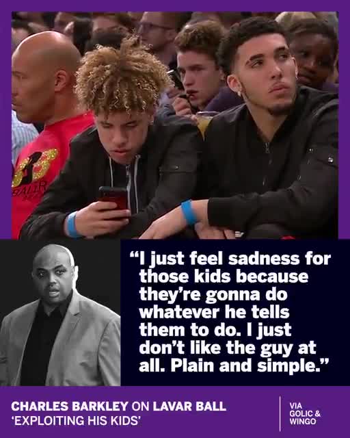 Charles Barkley excoriates ‘no-talent’ Lavar Ball for ‘exploiting’ his kids