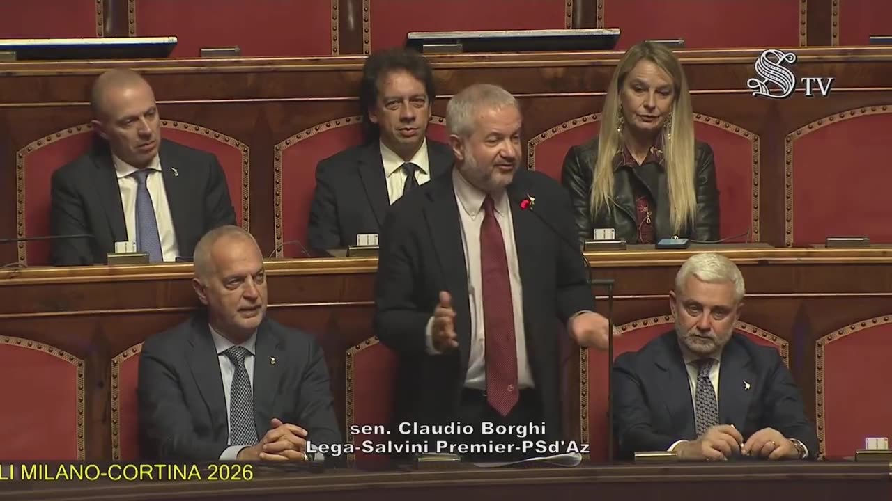 🔴 Senatore Claudio Borghi al "question time" del Ministro dei trasporti, Matteo Salvini (12.12.2024)