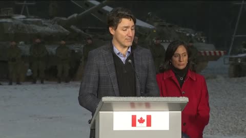 LIVE_ Canadian, Latvian and Spanish prime ministers and NATO chief hold a briefi