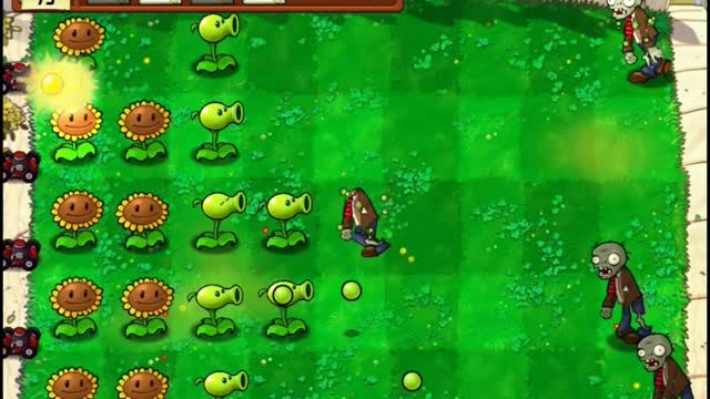 Plants vs Zombies Aventura Dia Nivel 1 4