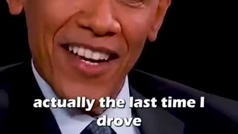 Obama can't drive