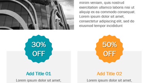 One Page Promotional Newsletter PowerPoint Template