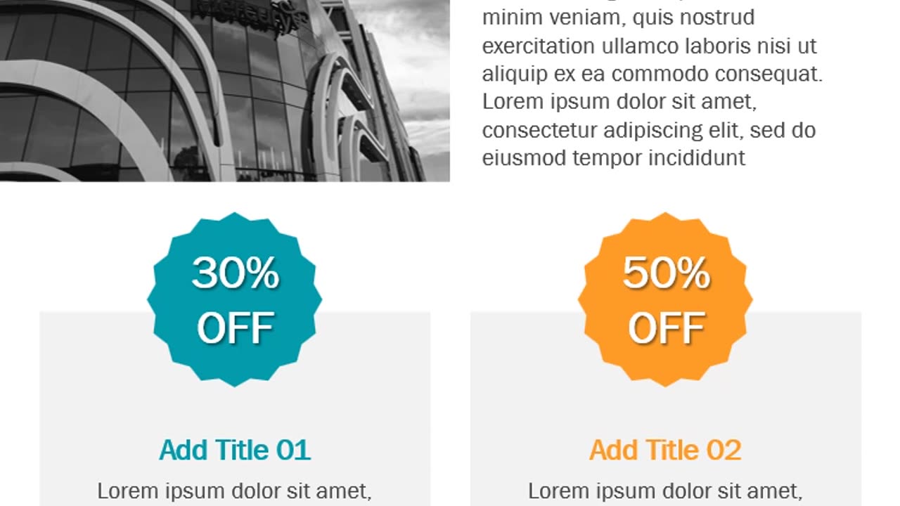 One Page Promotional Newsletter PowerPoint Template