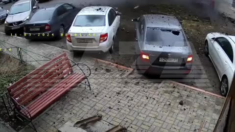 Ukrainian Shell Hits a Civilian Car in Belgorod