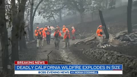 Deadly California wildfire explodes in size