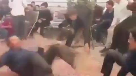 Crazy wedding dance