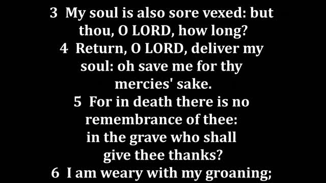 Psalms 6 King James version