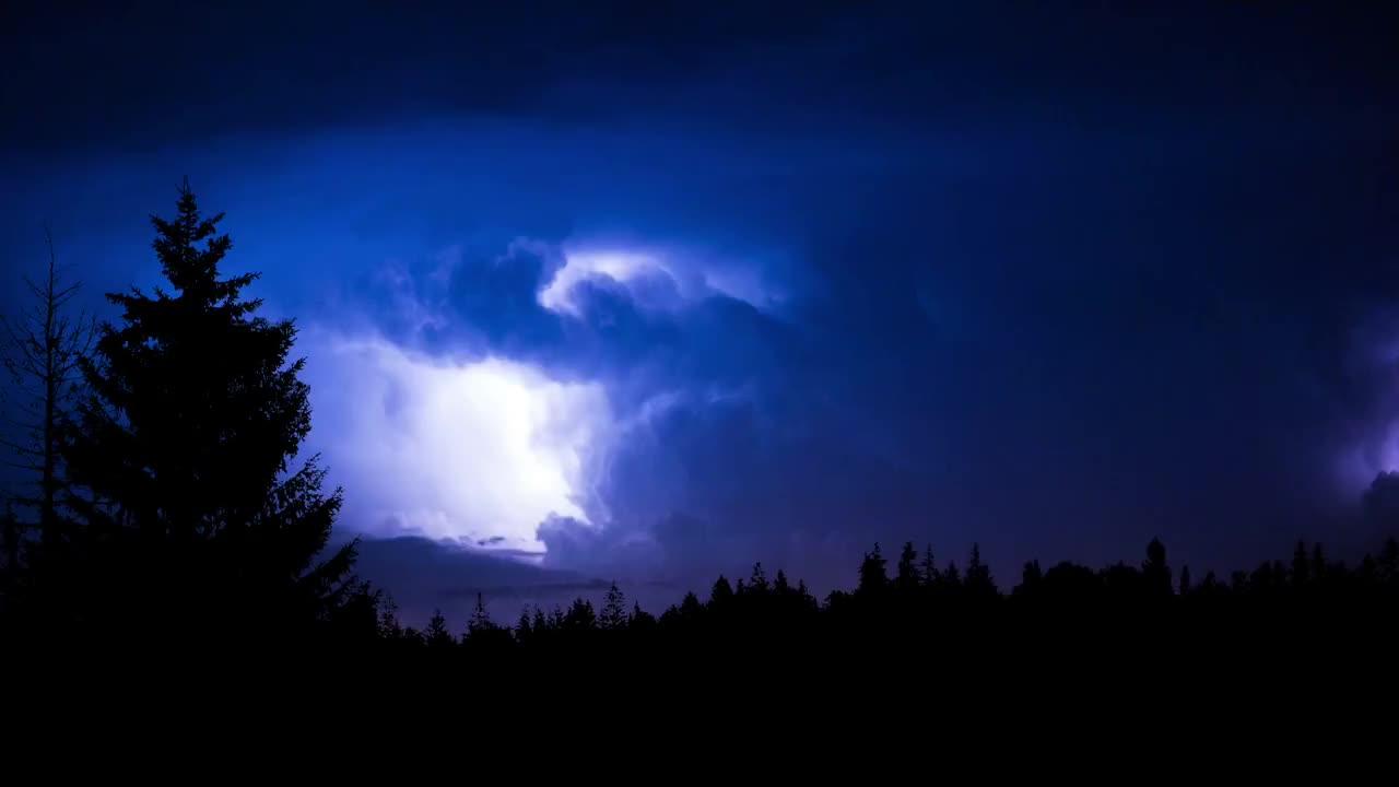 Heavy Thunderstorm Sounds | Relaxing Rain, Thunder & Lightning Ambience for Sleep | HD Nature Video