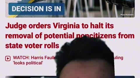 Judge orders Virginia to halt its removal of potential noncitizens from state voter rolls