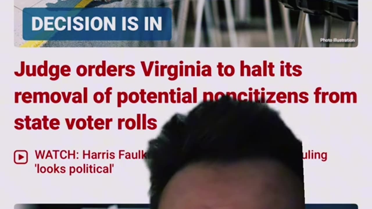 Judge orders Virginia to halt its removal of potential noncitizens from state voter rolls