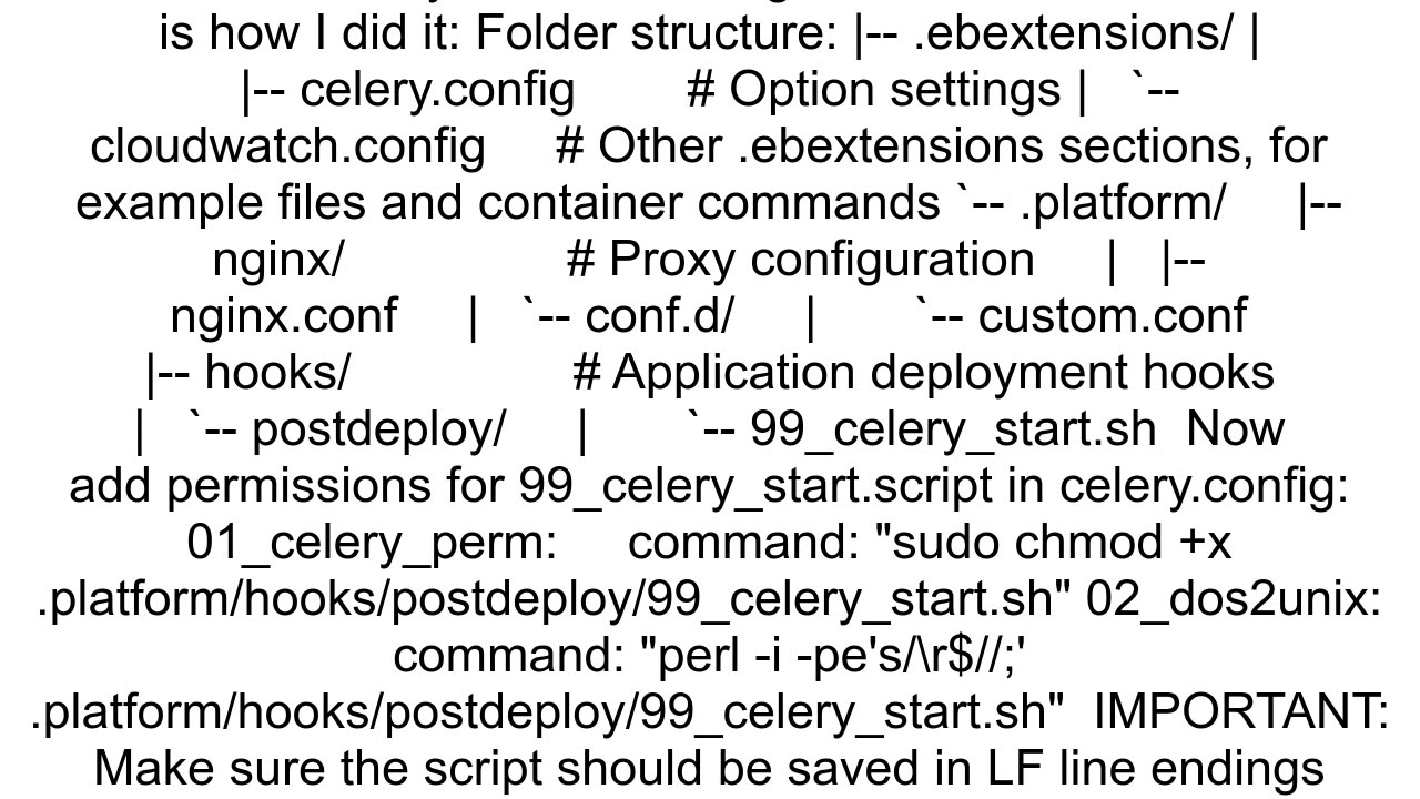 AWS Elasticbeanstalk post deploy script problem