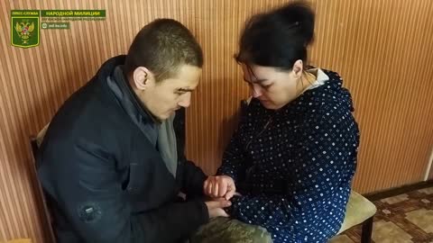 Ukraine War - A native of Lugansk, with his mother