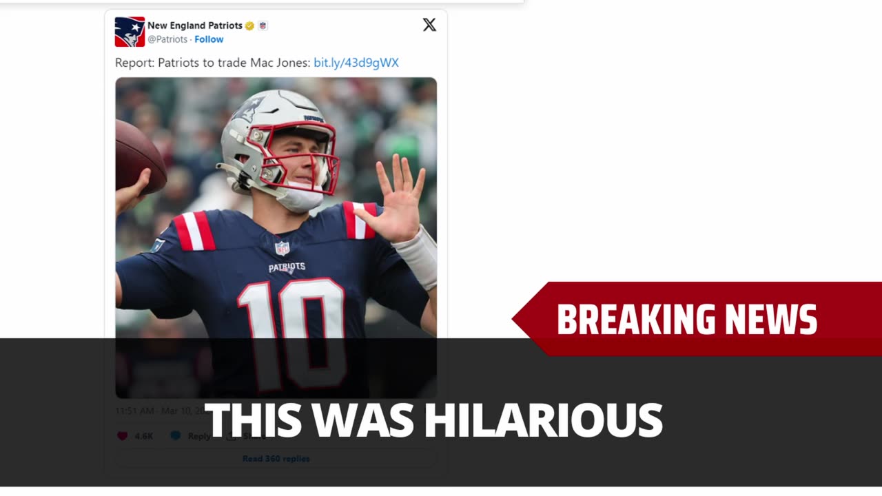 Patriots Mocked Over Mac Jones Trade Tweet