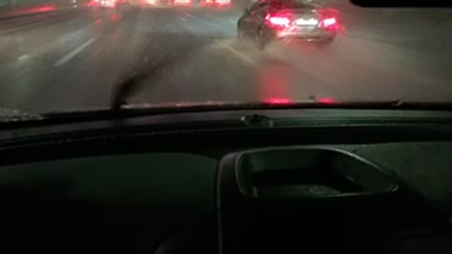 It's hard to drive on rainy days