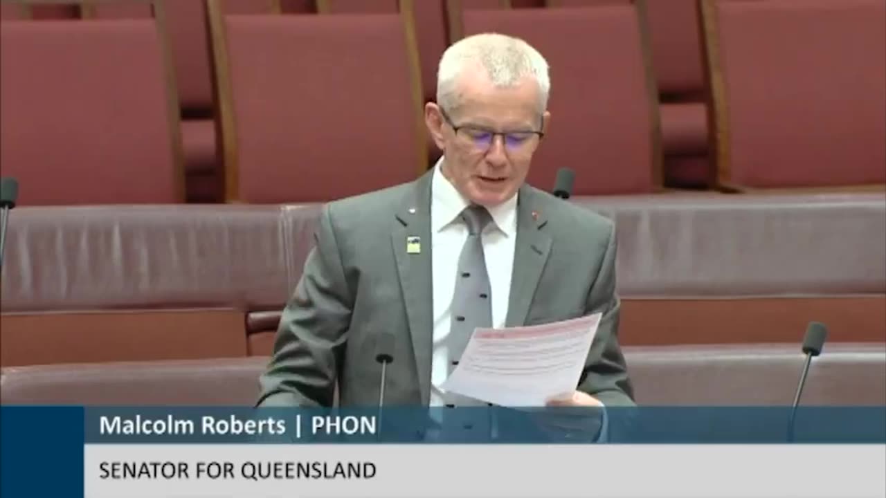 Australian Senator Malcolm Roberts: