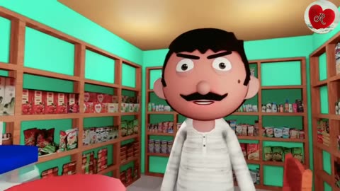 Bhihar me Baap Beta Ladhai Cartoon