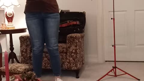 O Come All Ye Faithful violin & piano cover (2 year violinist)