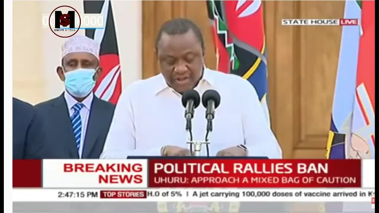 Presidents Uhuru Full Speech On Curfew And Total LOckdown In Five Counties