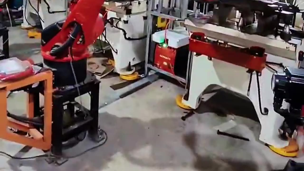 Punching machine loading and unloading robot - machinery make work easy - Routine Crafts