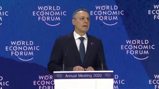 Klaus Schwab opened the World Economic Forum's annual meeting today May 2022.