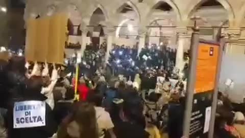 More protests in Italy against the green pass and government enforced medical apartheid