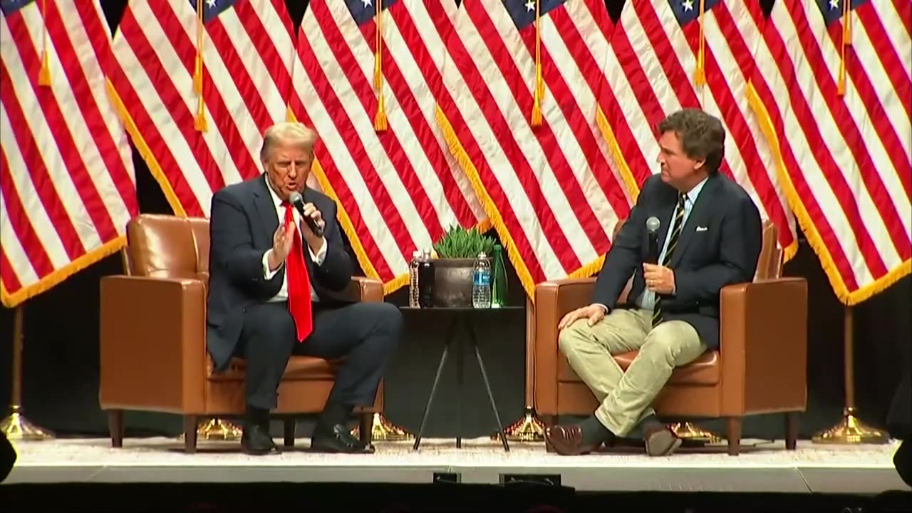 Trump Headlines Tucker Carlson Live Tour [Full Conversation - October 31, 2024]