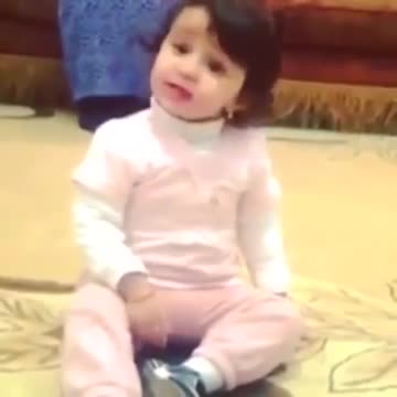 cute baby asking for pepsi