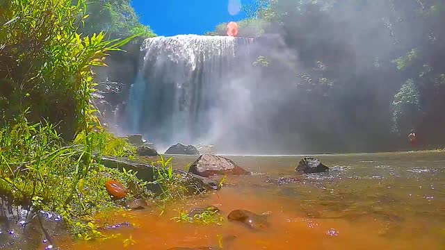 relaxing music and waterfalls