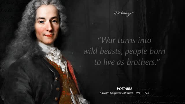 Voltaire's quote better known in youth not to Regret in Old Age