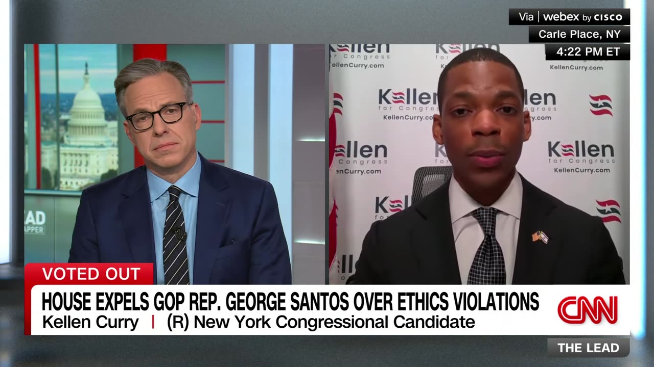 Tapper calls out GOP candidate's stance on Santos and Trump