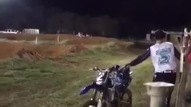 Torn ligaments dirt bike jump