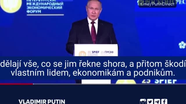 Vladimir Putin - Mezinárodní ekonomické fórum v Petrohradě (SPIEF)