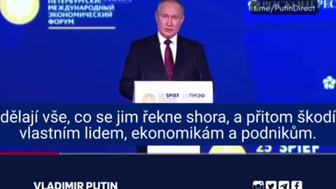 Vladimir Putin - Mezinárodní ekonomické fórum v Petrohradě (SPIEF)