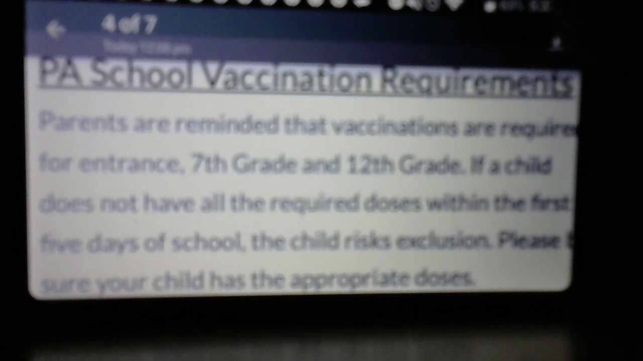 PA forced vax on kids