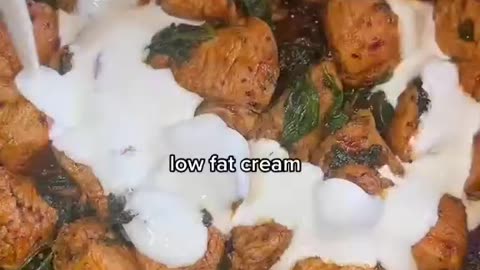 Healthy low calorie creamy chiken