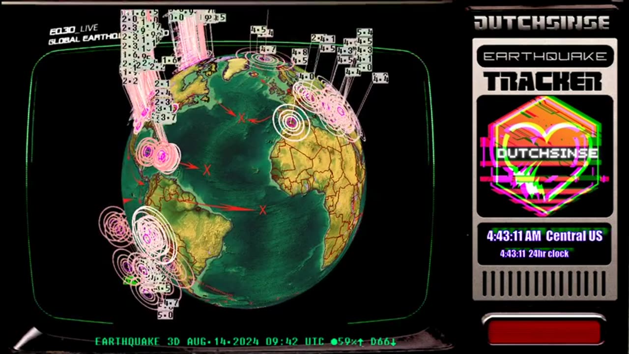 8/14/2024 -- Japan on Earthquake watch for potential large activity - West Coast USA M5+ due