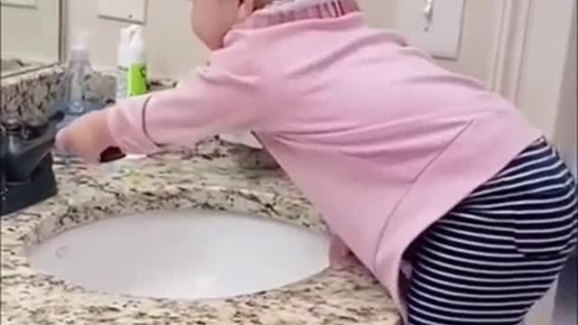 Cute Baby try not to smile Challenge
