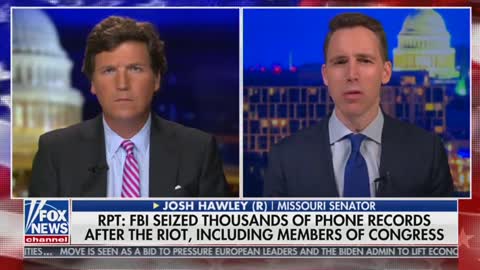 Fox News Tucker Carlson and Josh Hawley