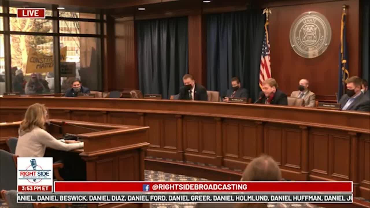 Witness #44 testifies at Michigan House Oversight Committee hearing on 2020 Election. Dec. 2, 2020.