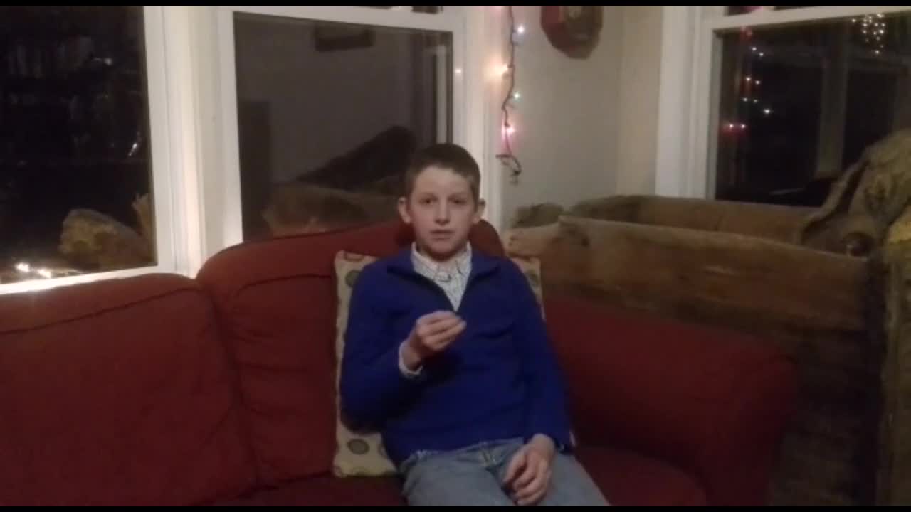 Carsten doing the Lord's work even before he was a teenager