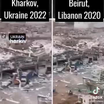 Západní média vydávají Bejrút po exlozi v přístavu za Moskvou rozbombardovaný Charkov