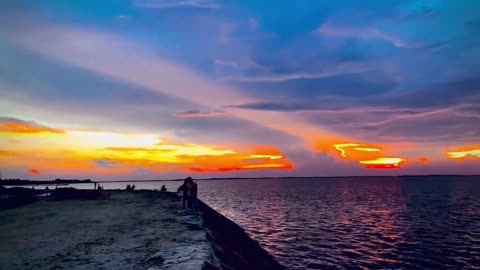 Sunset view in Bangladesh