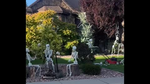 This takes the win for Halloween decoration for me 💀☠