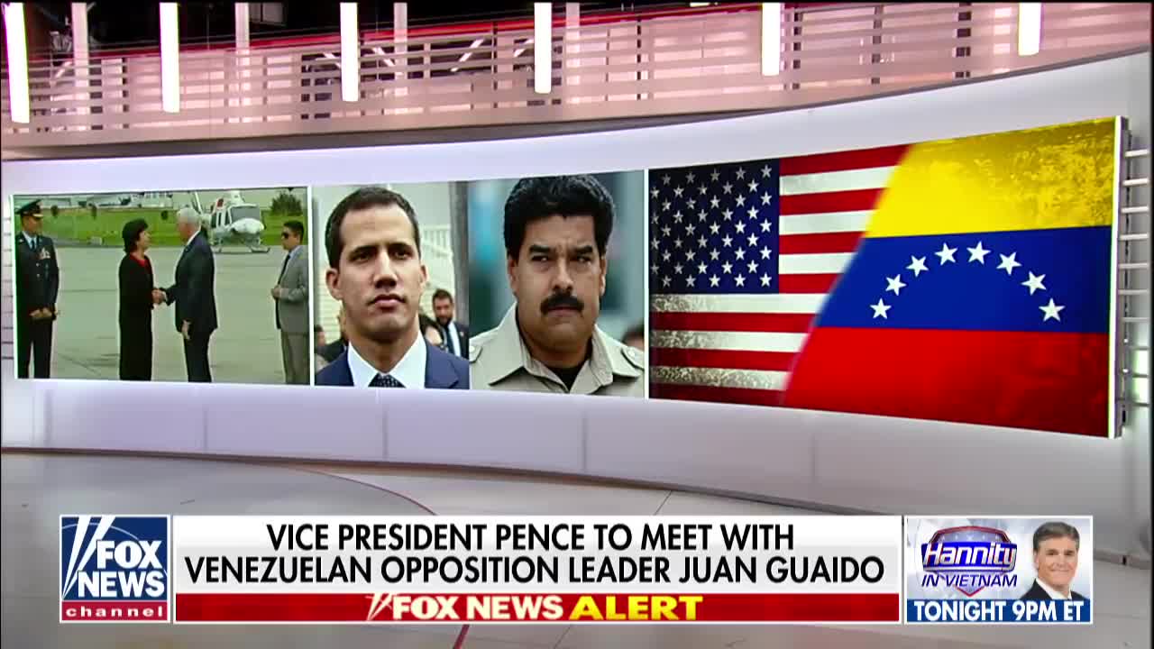 Pence meets with Venezuela's Guaido after weekend of violence